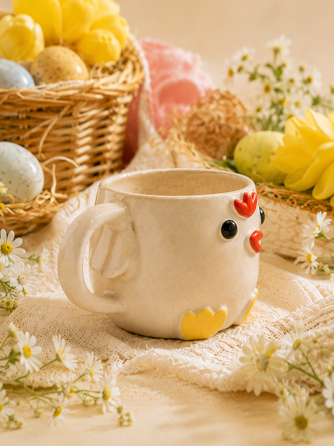 Handmade Chicken Ceramic Mug