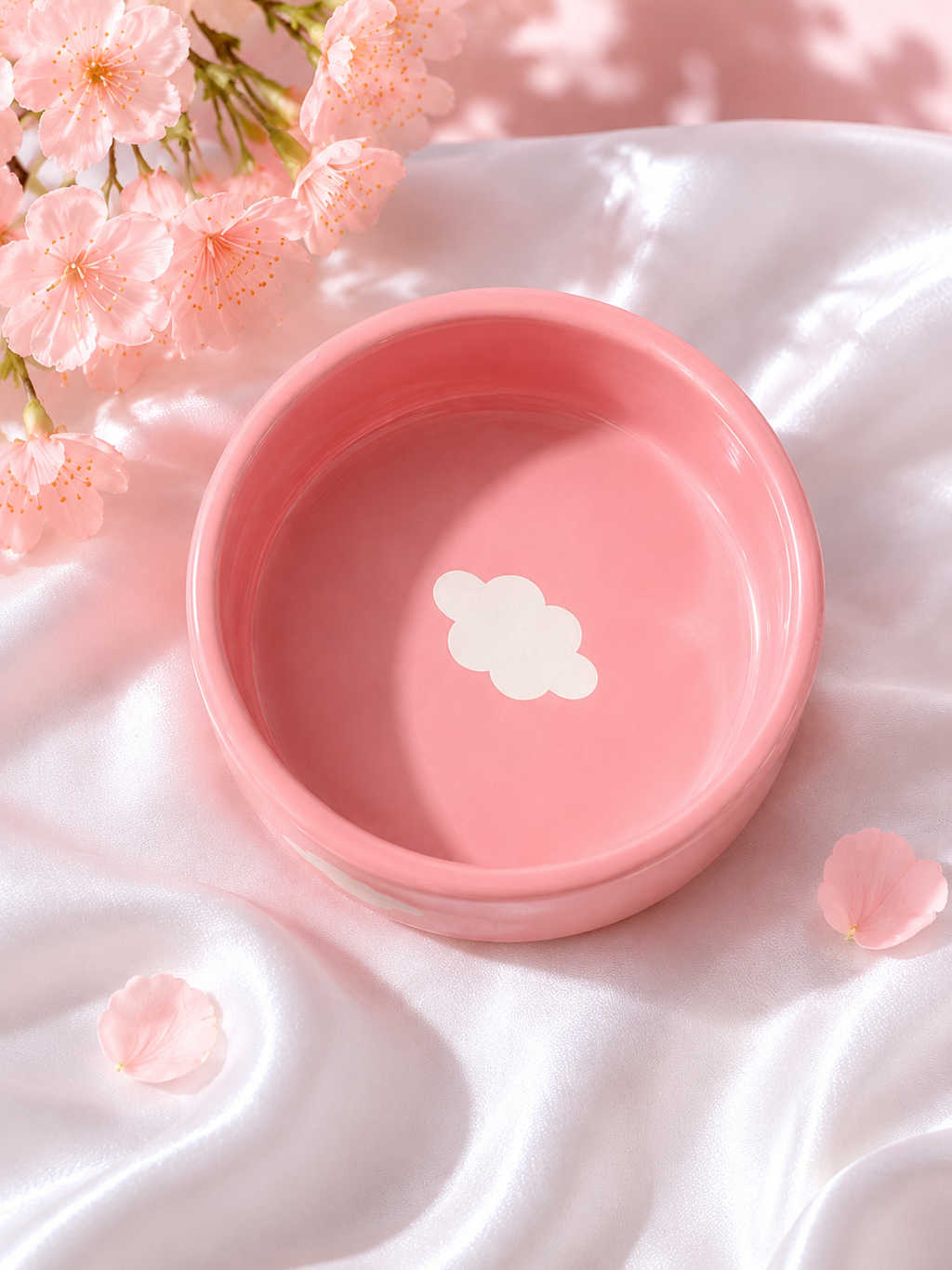 Pastel Pink Cloud Bowl