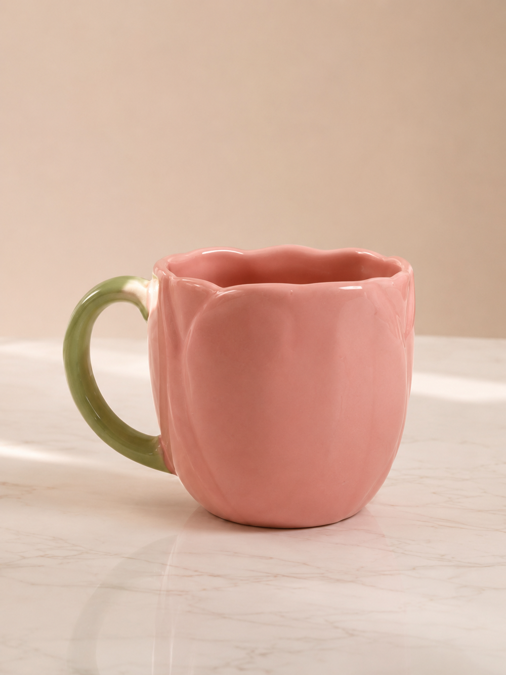 Pastel Tulip Ceramic Cup