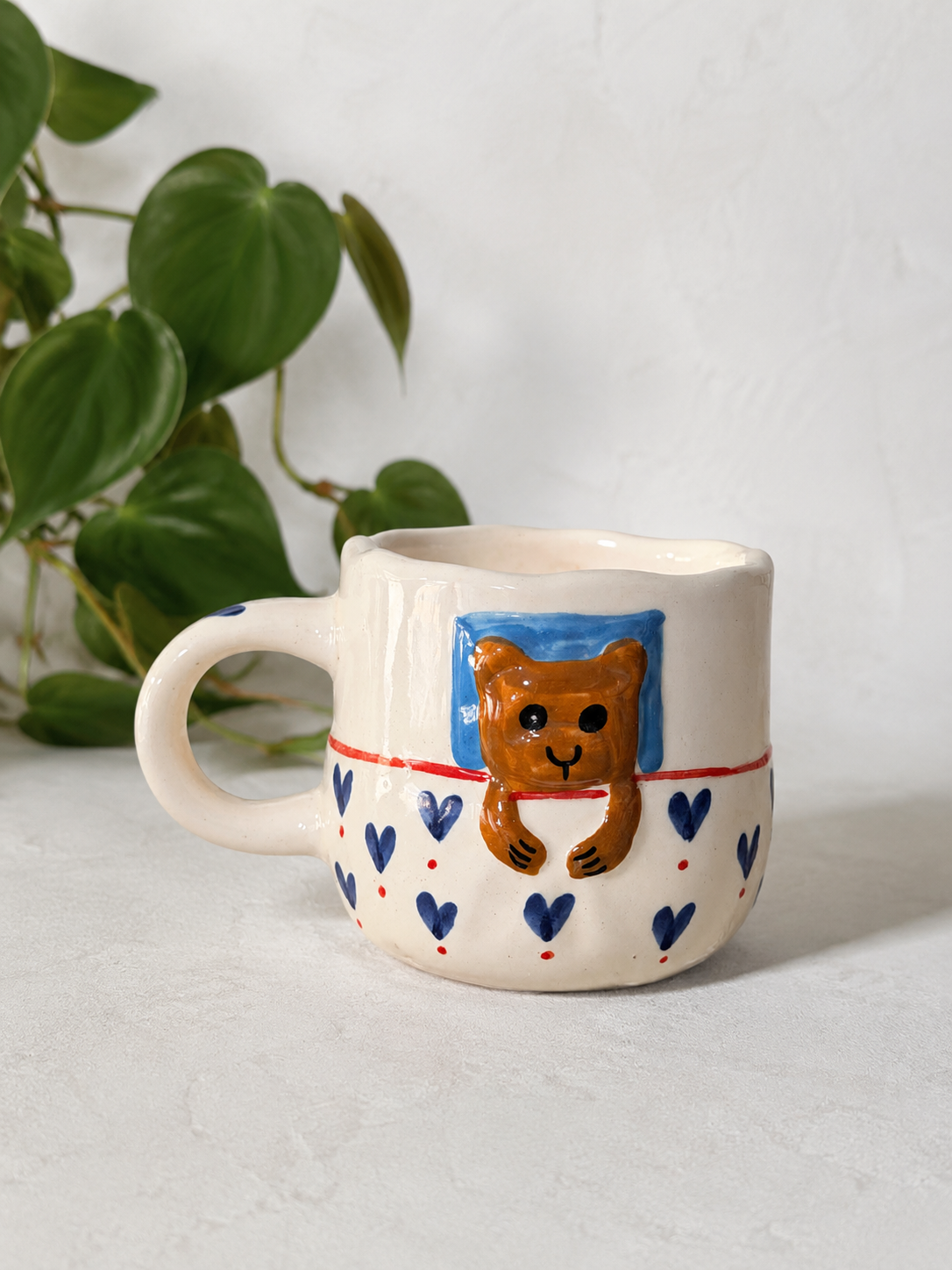 Handmade Bear Ceramic Coffee Mug