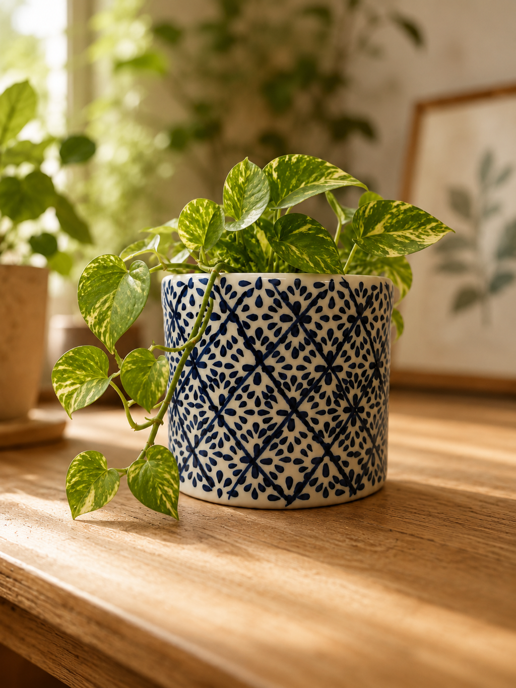 Indigo Bloom Planter