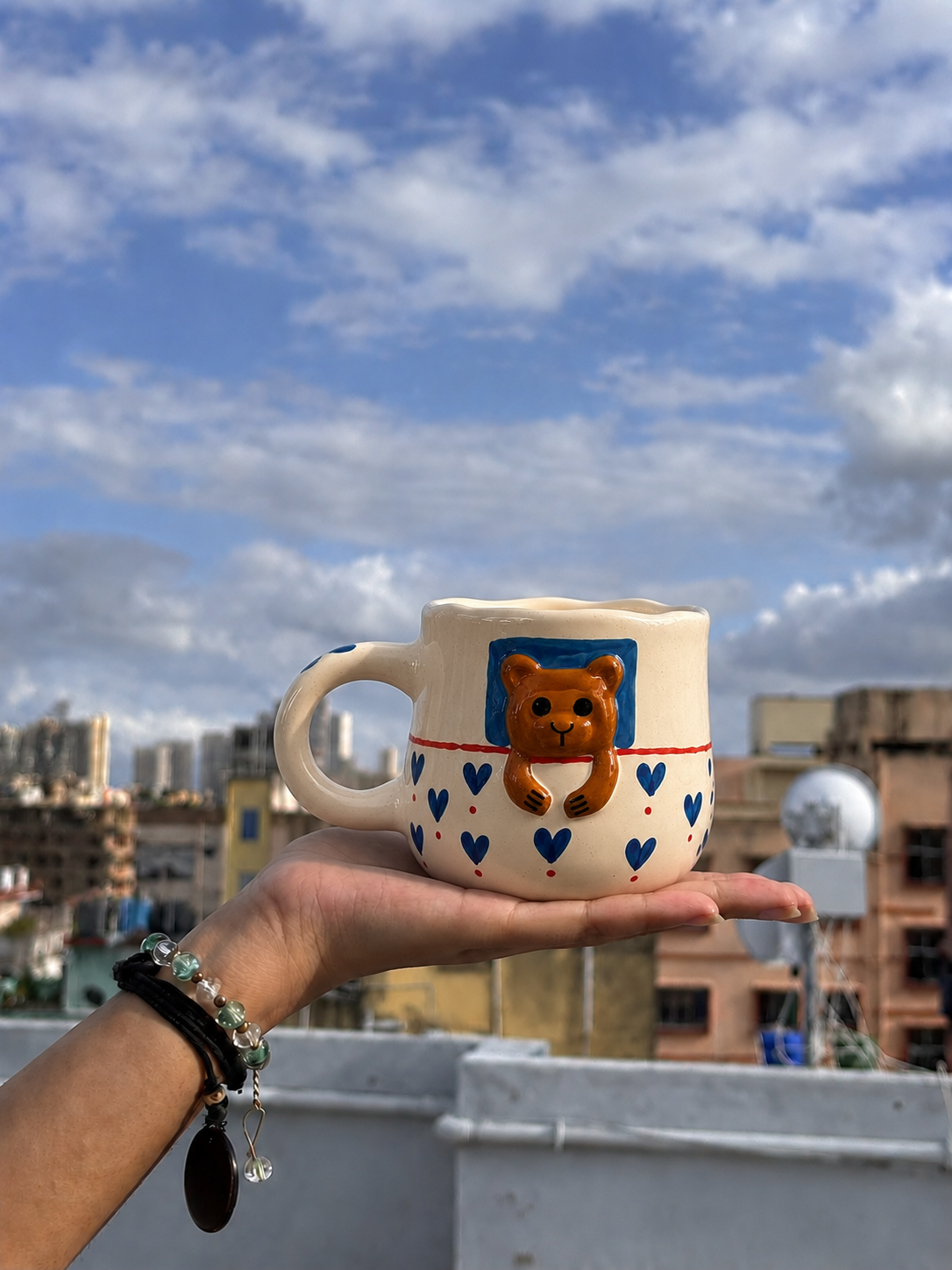 Handmade Bear Ceramic Coffee Mug