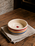 Handmade Ceramic Snack Bowl with Heart Design