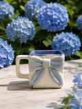 Blue Bow Ceramic Mug