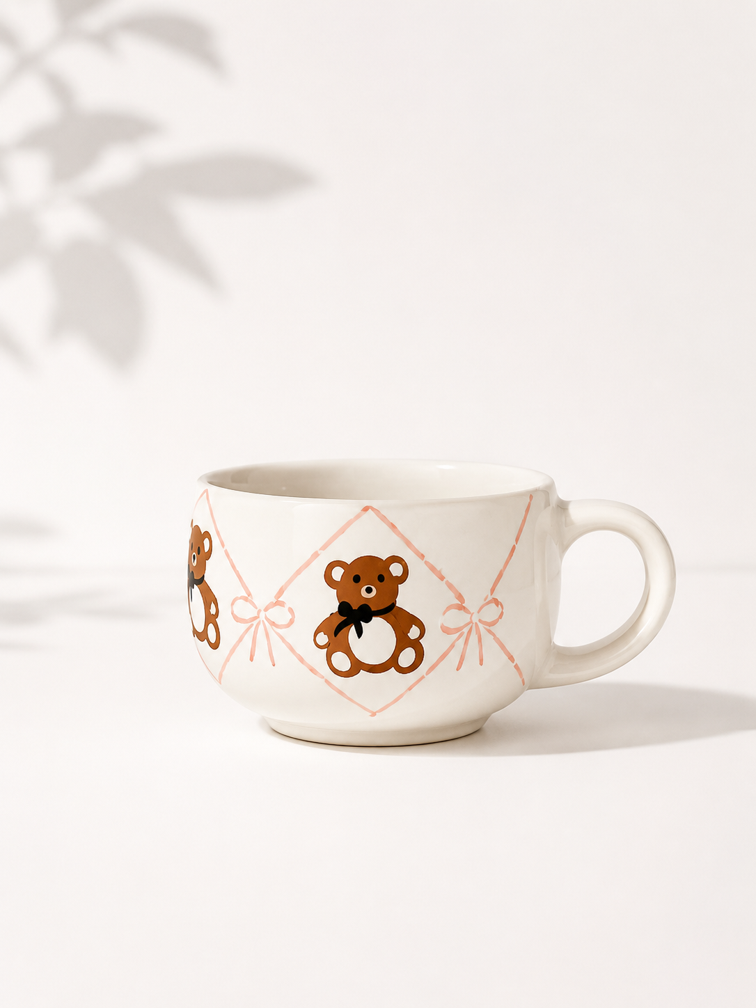 Handmade Teddy Bear Ceramic Cup