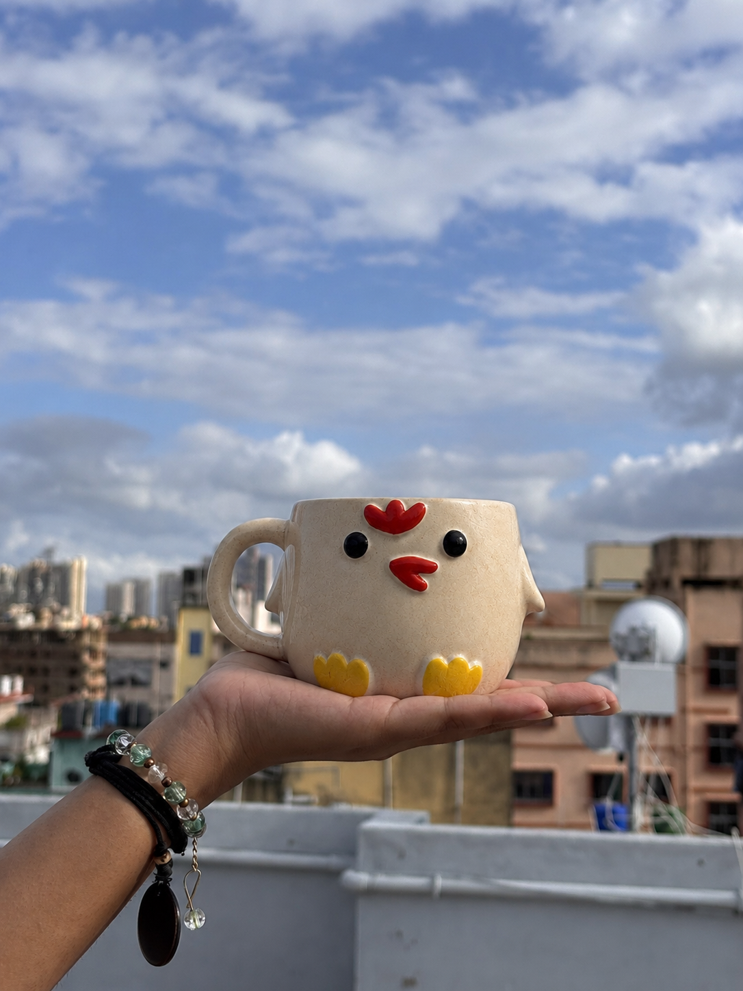Handmade Chicken Ceramic Mug