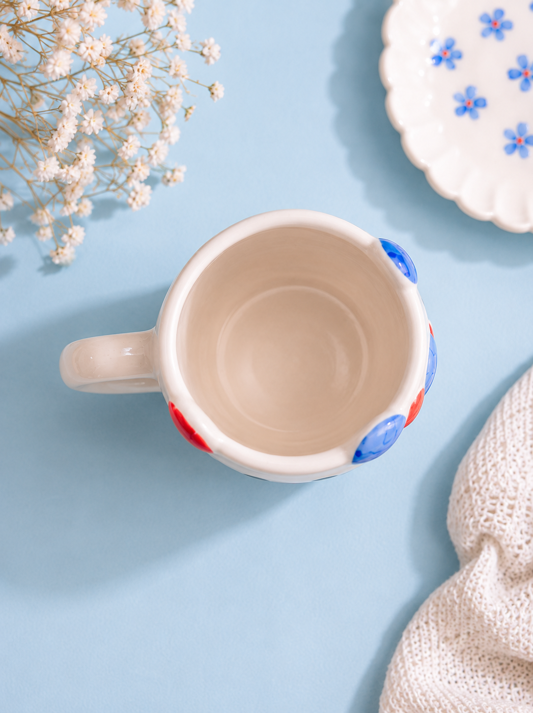 Cute Handmade Ceramic kitty Mug