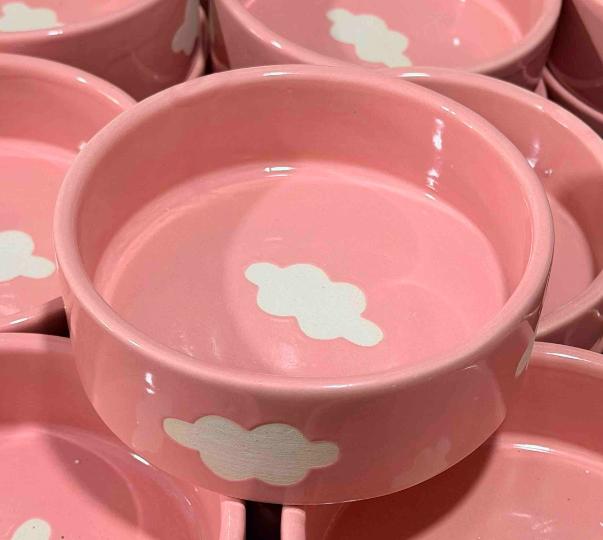 Pastel Pink Cloud Bowl