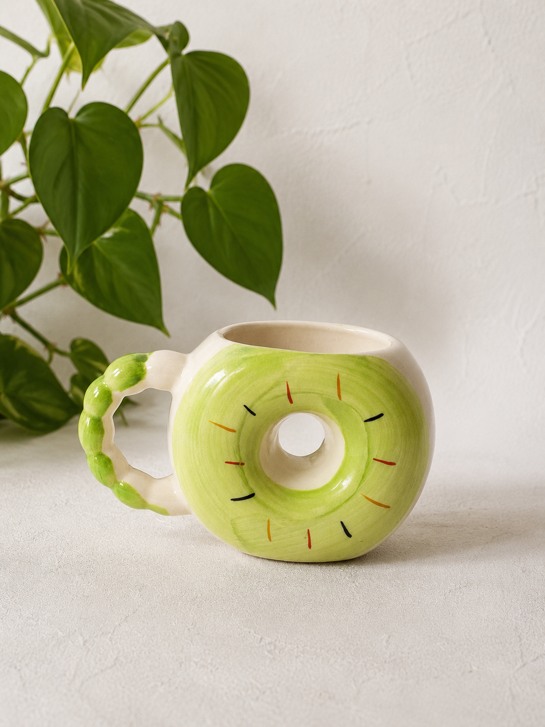 Pastel Green Donut Cup