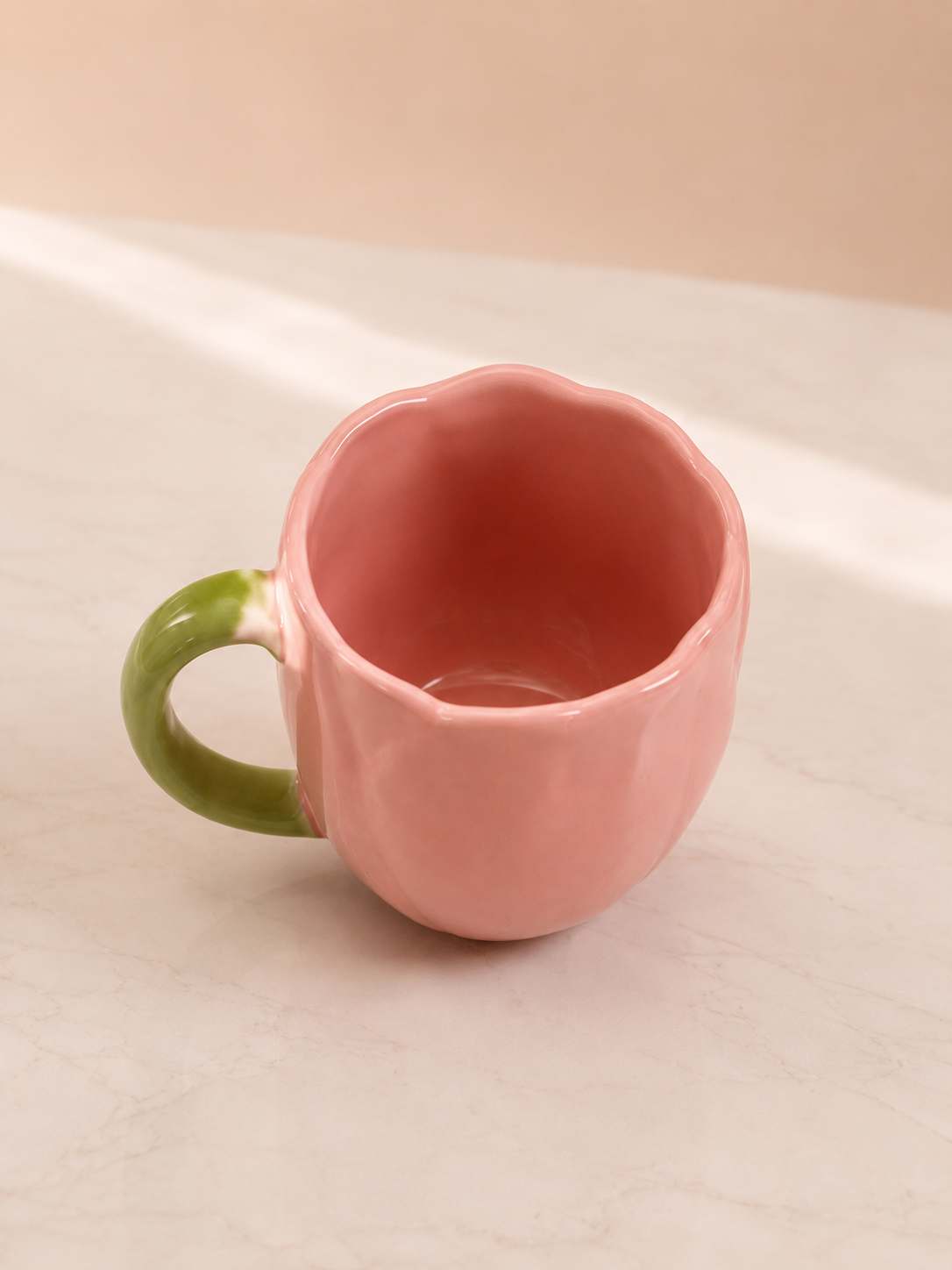 Pastel Tulip Ceramic Cup