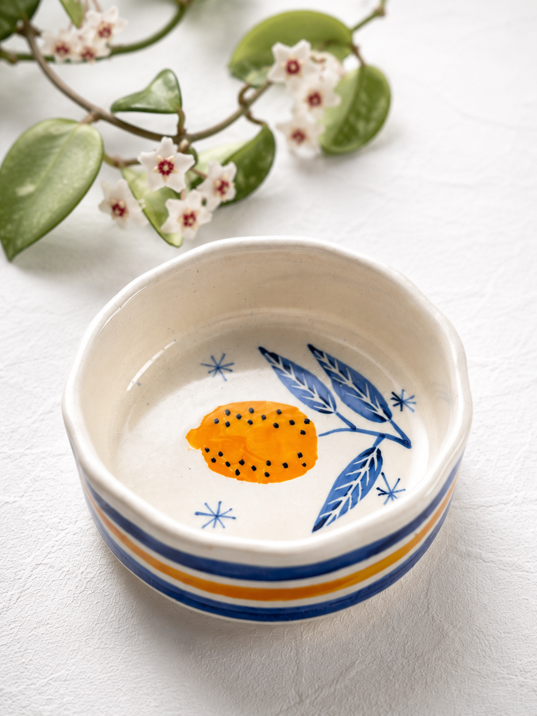 Coastal Blue Lemon Bowl