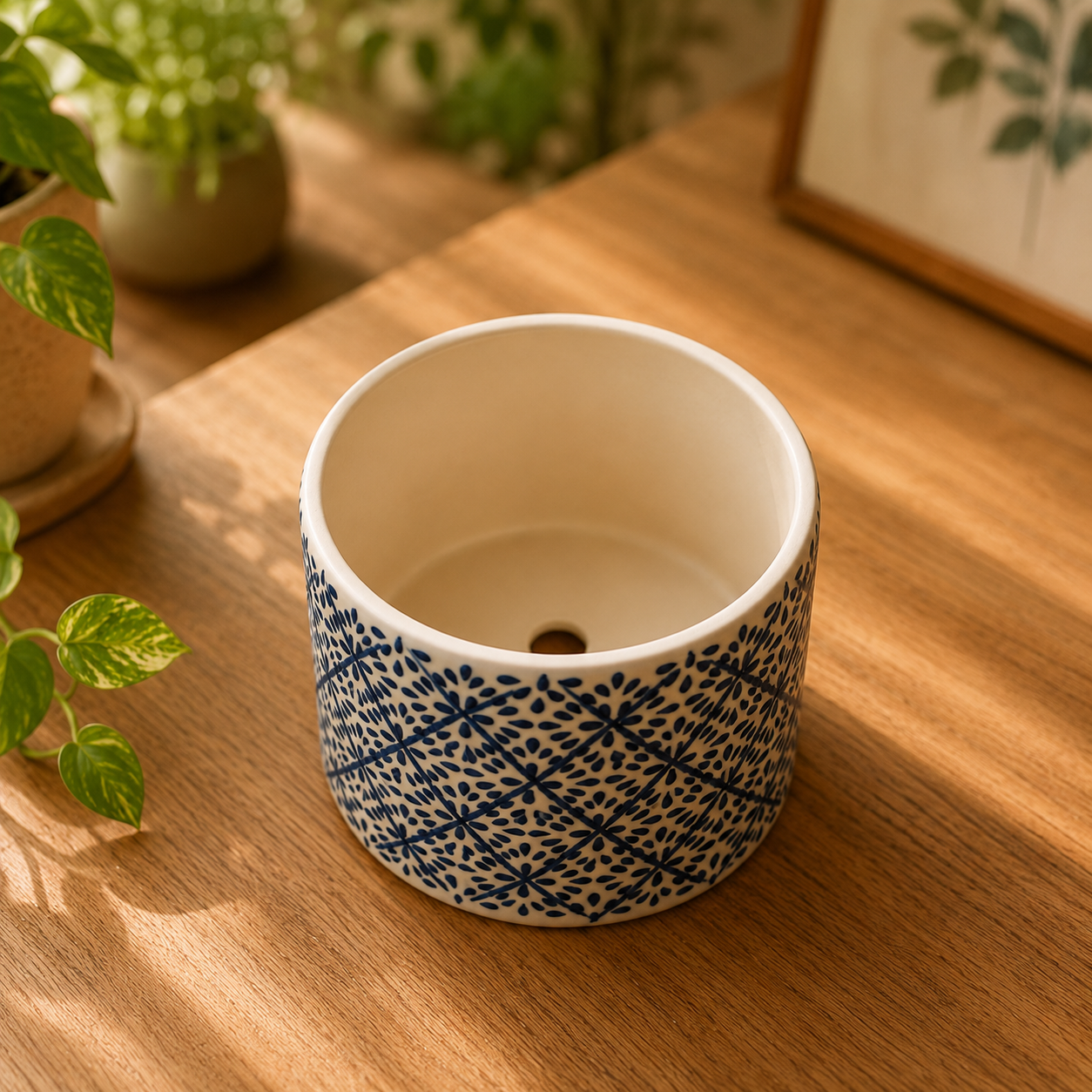 Indigo Bloom Planter