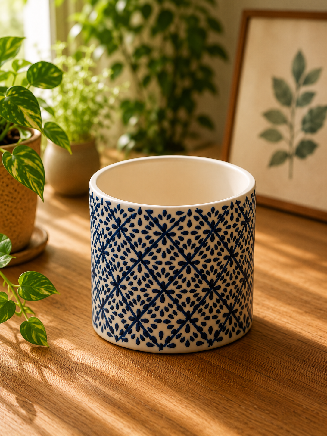 Indigo Bloom Planter