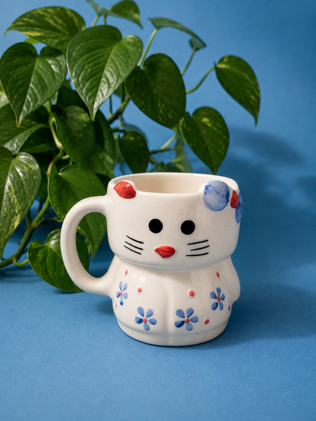 Cute Handmade Ceramic kitty Mug