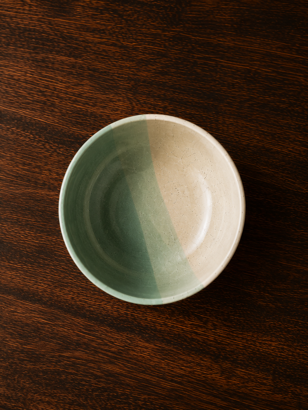Handmade Sage Green & Ivory Speckled Ceramic Bowl