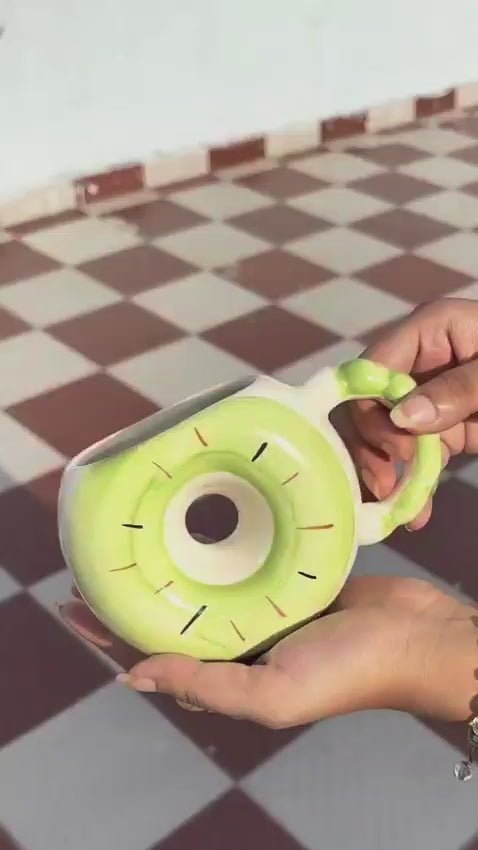 Pastel Green Donut Cup