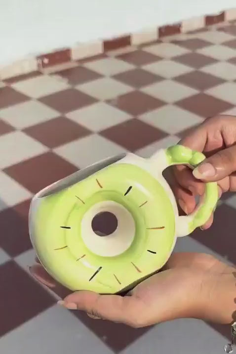 Pastel Green Donut Cup